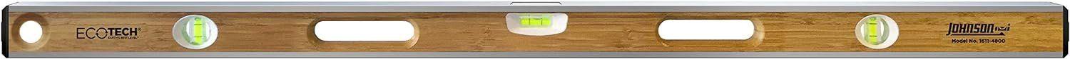 Johnson  Level & Tool 1611-4800 48" Bamboo Level - Brown - Premium