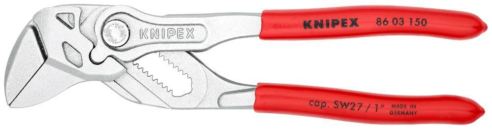 Knipex  86 03 150 6" Pliers Wrench - Silver/Red - Premium