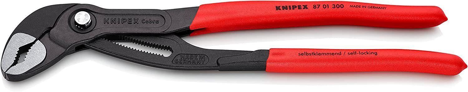 Knipex  87 01 300 12" Cobra Water Pump Pliers - Black/Red - Premium