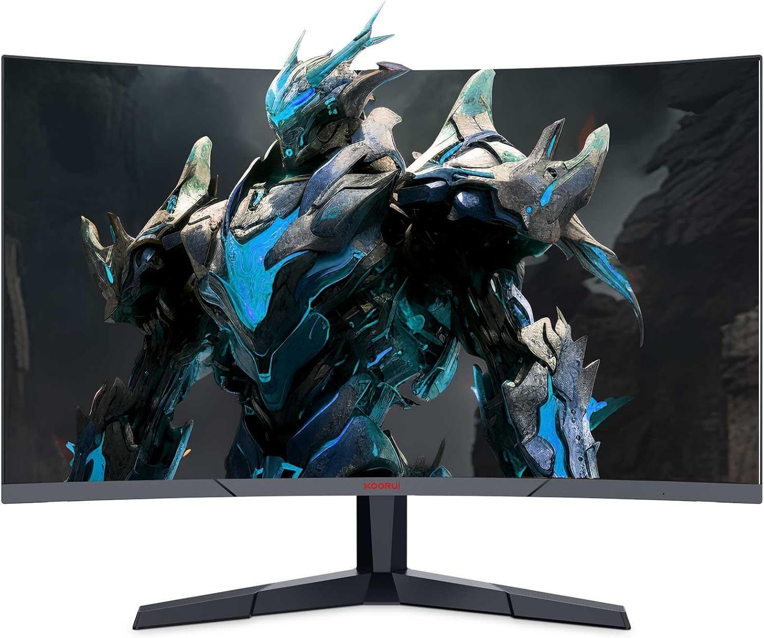 Koorui  24E6C Curved Gaming Monitor 24" - Black - 24 Inch - Excellent