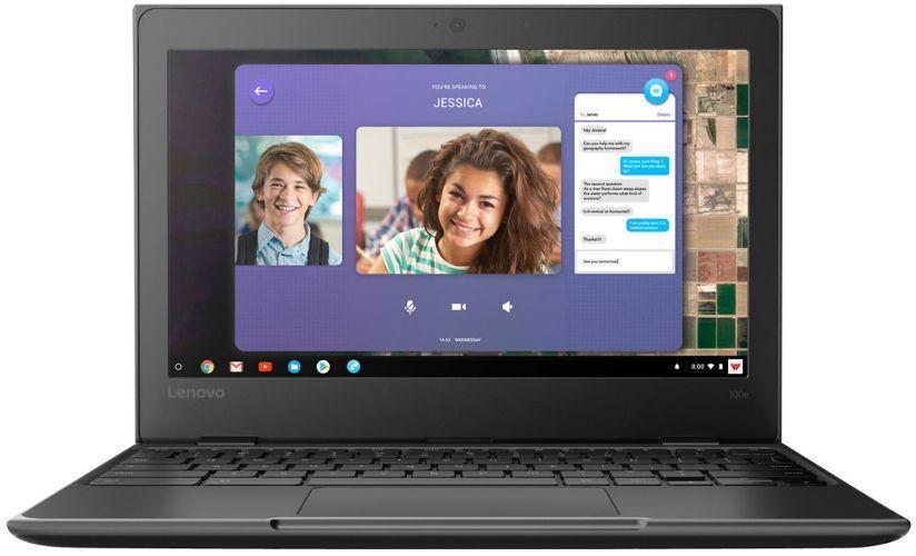 Lenovo 100e Chromebook (1st Gen) Laptop 11.6" - Intel Celeron N3350 1.10GHz - 32GB - Black - 4GB RAM - 11.6 Inch - Acceptable