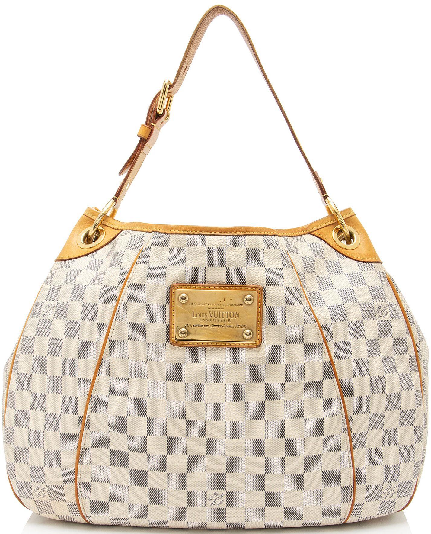 Louis Vuitton  Damier Azur Galliera PM Shoulder Bag - Blue/White - Leather - Good