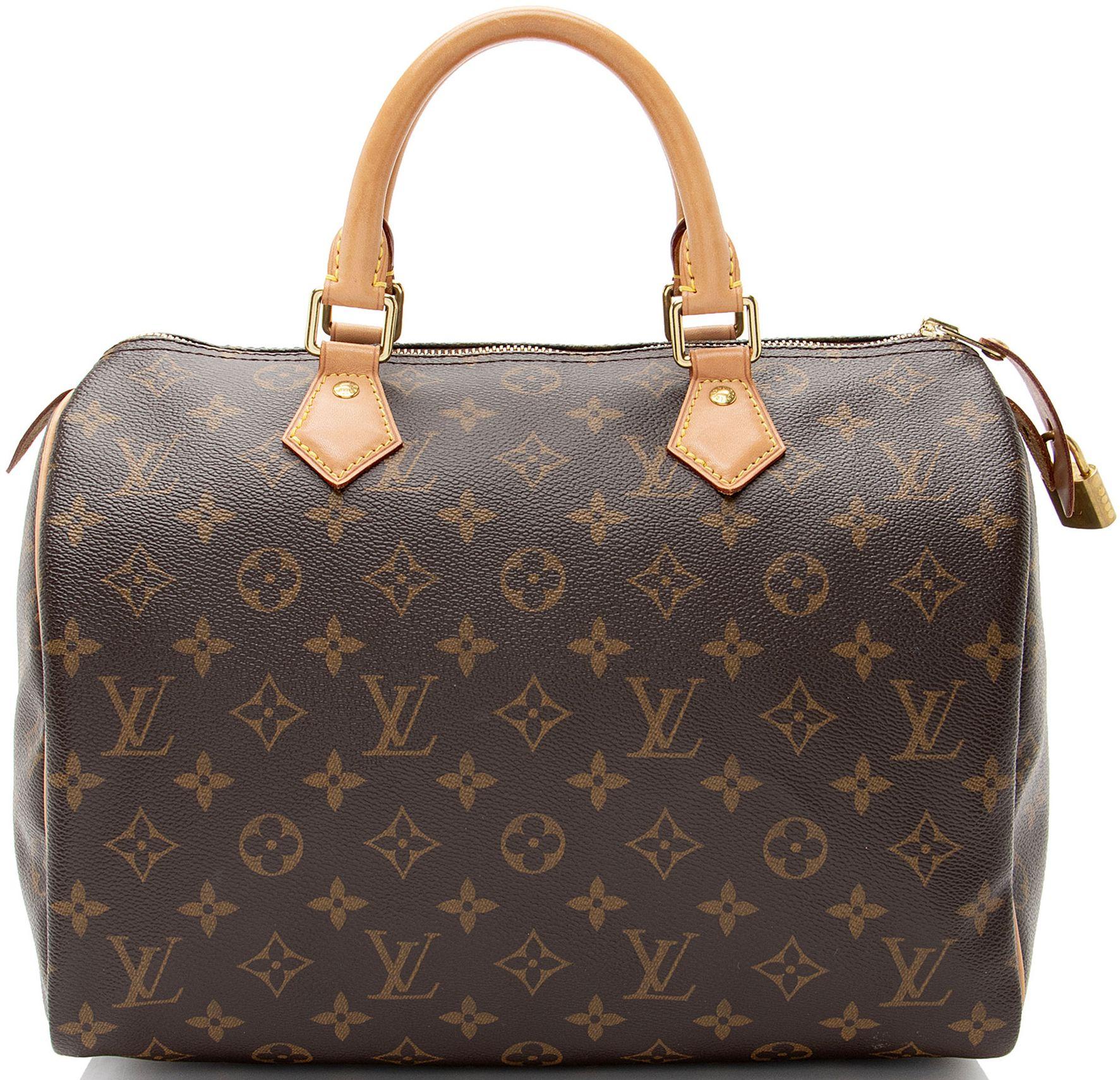Louis Vuitton  Monogram Canvas Speedy 30 Satchel - Brown - Coated Canvas - Excellent