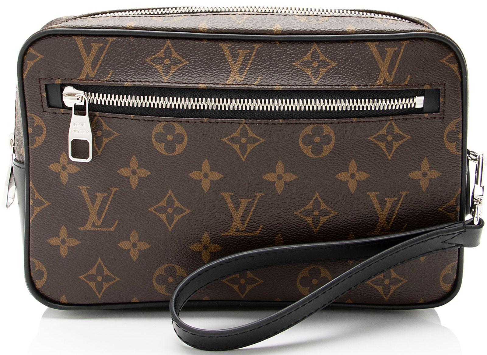 Louis Vuitton  Monogram Macassar Kasai Clutch - Brown/Black - Leather - Excellent