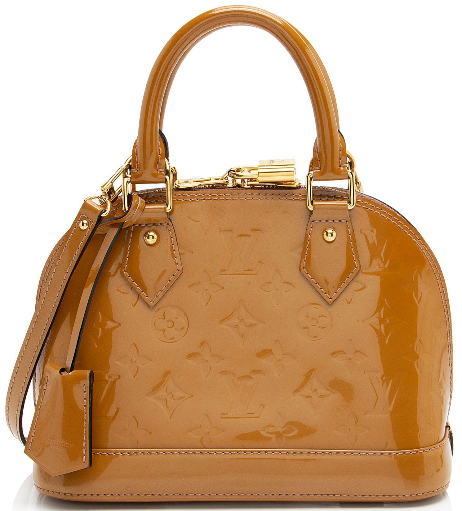 Louis Vuitton  Monogram Vernis Alma BB Satchel - Brown - Vernis Leather - Excellent