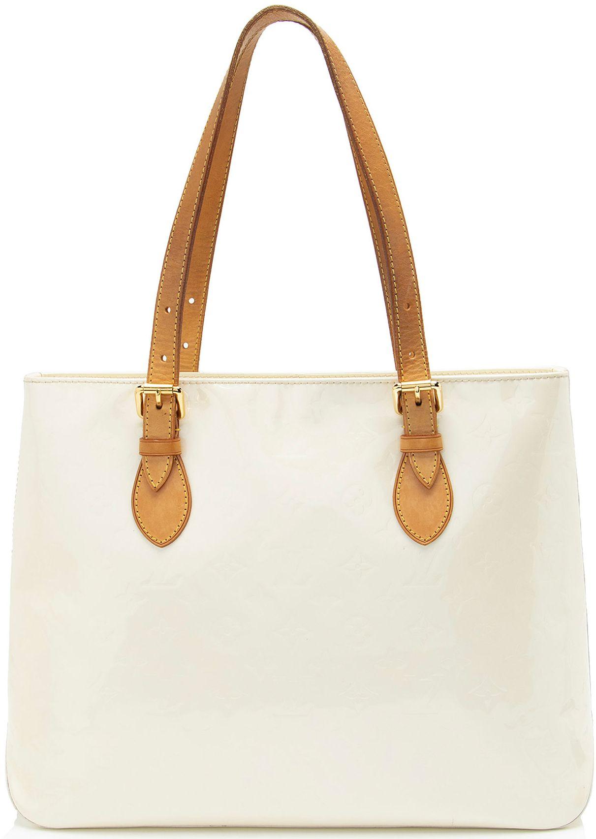 Louis Vuitton  Monogram Vernis Brentwood Tote - White - Vernis Leather - Good