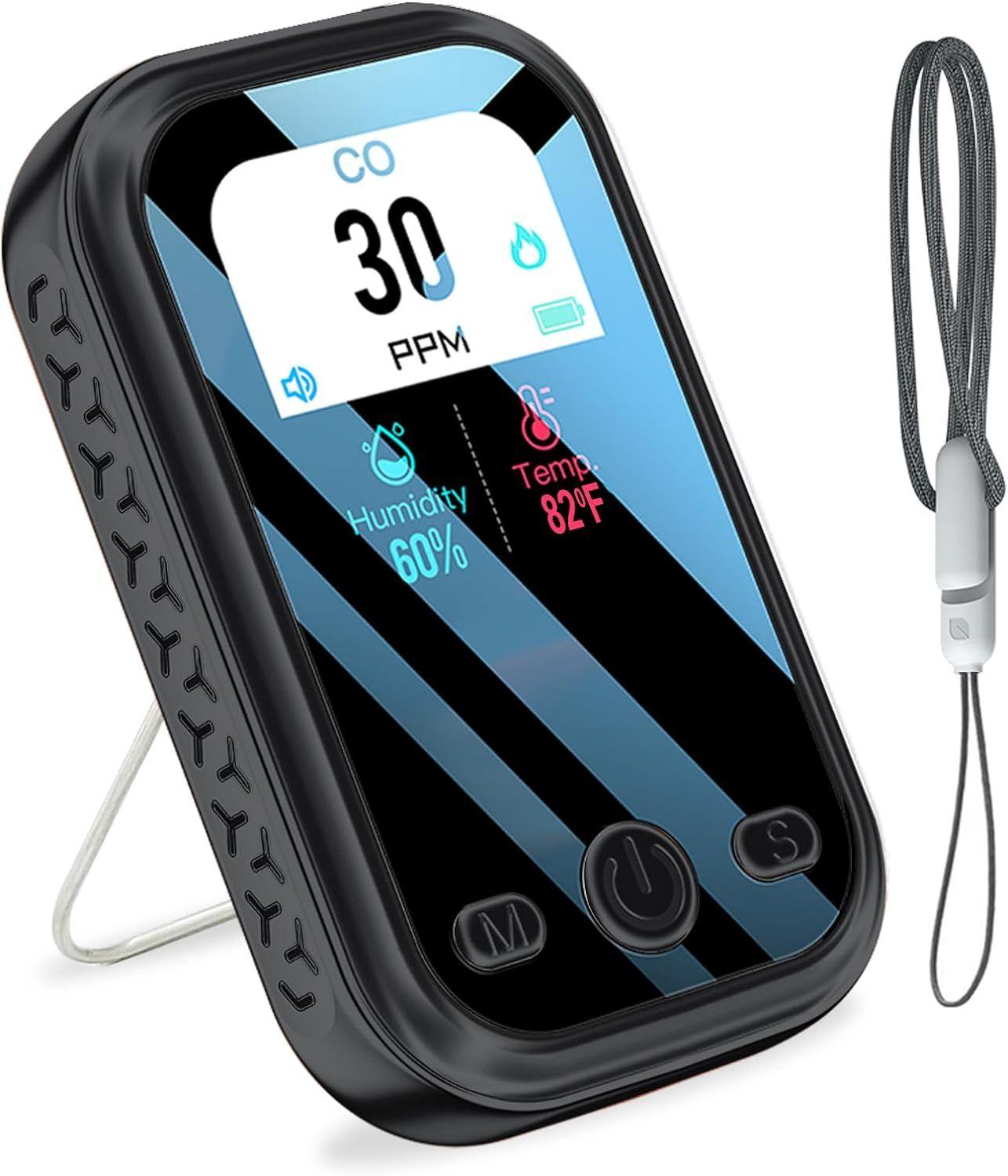 LSENLTY  Portable Carbon Monoxide Detectors - Black - Excellent