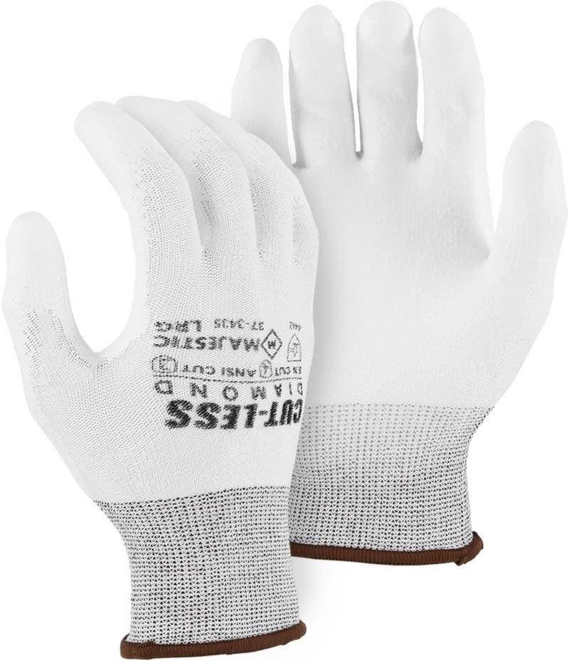 Majestic  Dyneema Gloves Cut Level A3 (L) - White - Premium
