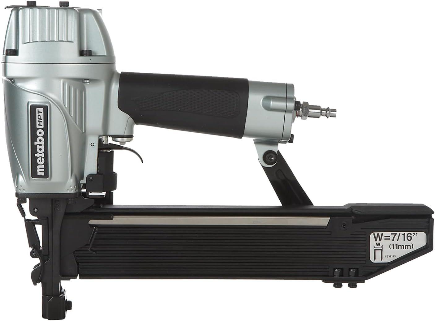 Metabo HPT  N5008AC2 7/16-In. Standard Crown Stapler - Silver/Black - Brand New