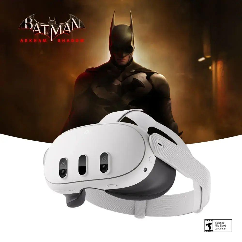 Meta  Quest 3 Get Batman: Arkham Shadow VR - 512GB - White - Excellent