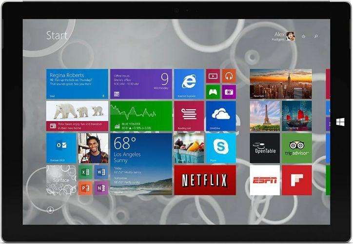 Microsoft  Surface Pro 3 - Intel Core i5-4300U 1.9GHz - 256GB - Silver - 8GB RAM - 12 Inch - Good