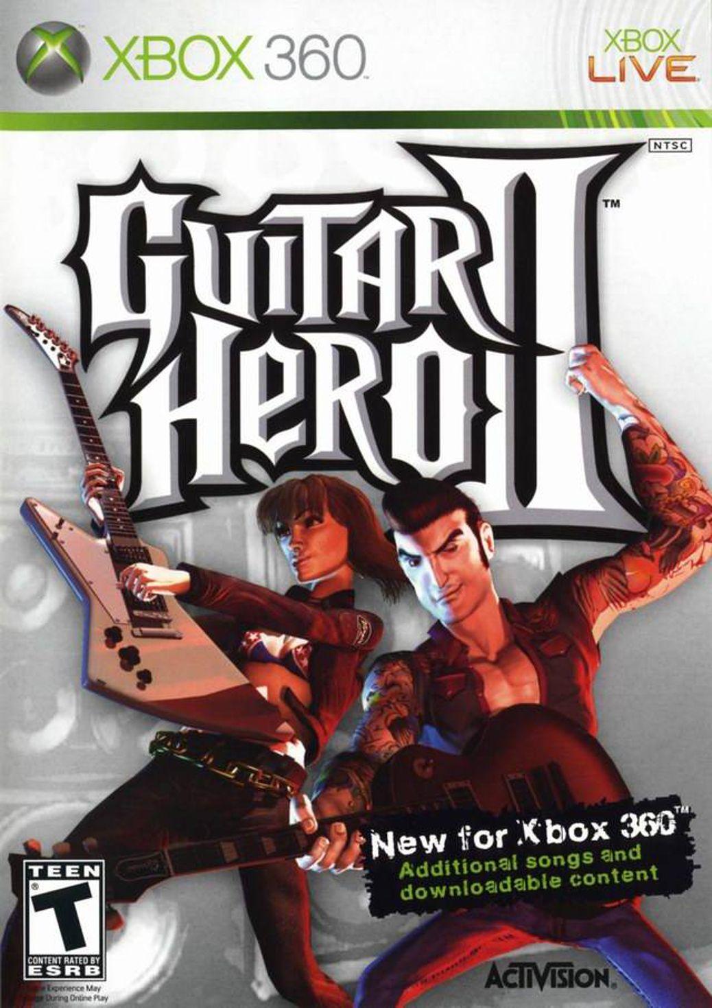 Microsoft  Xbox 360 Guitar Hero 2 Video Game  - Grey - Excellent