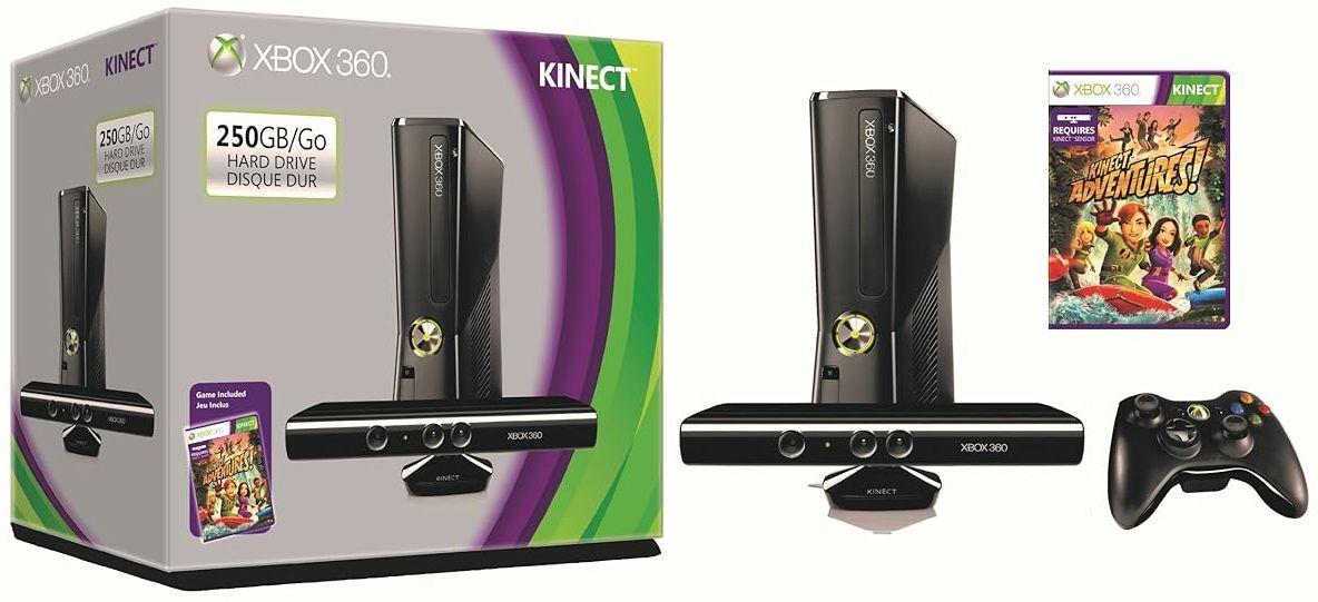 Microsoft  Xbox 360 S System Kinect Bundle - 250GB - Black - Excellent