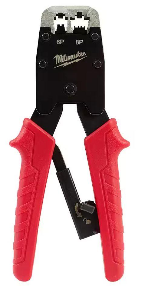 Milwaukee  48-22-3075 Ratcheting Modular Crimper - Red - Acceptable