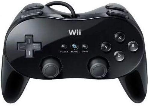 Nintendo  Classic Wii Gamepad Controller Pro - Black - Excellent
