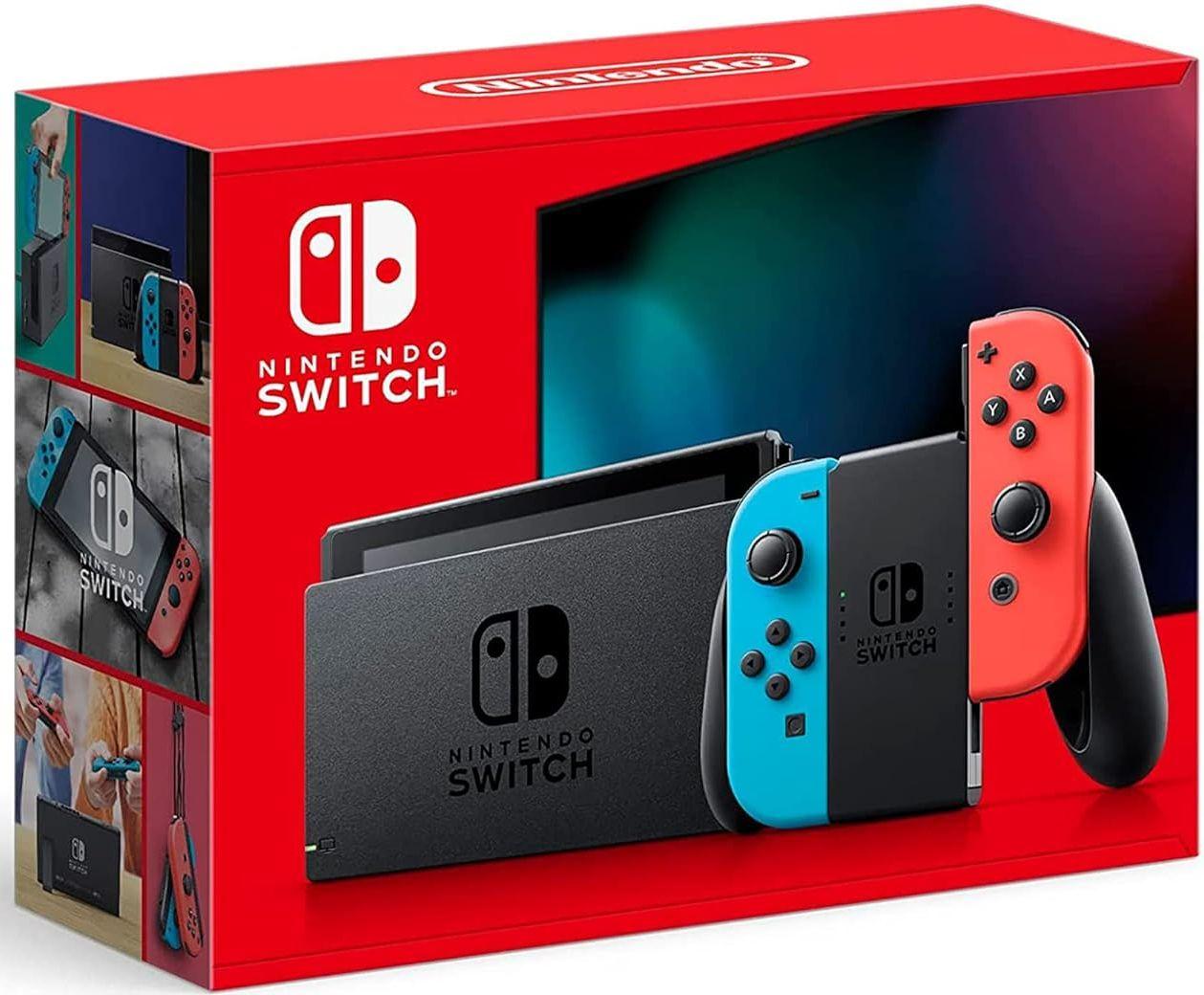 Nintendo  Switch with Neon Blue and Neon Red Joy‑Con - 32GB - Multicolor - Excellent