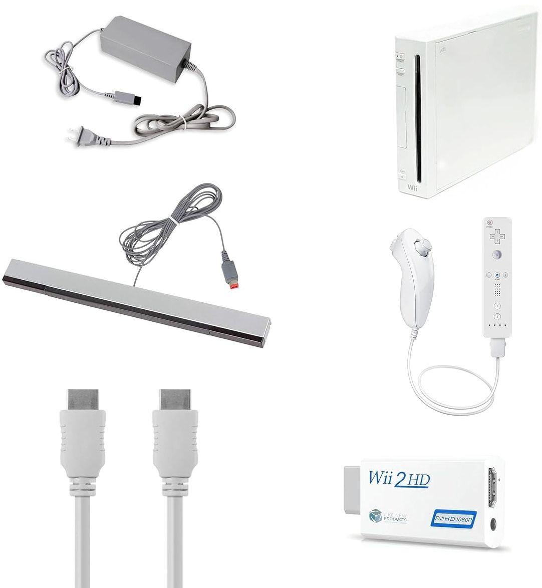 Nintendo  Wii Console HDMI Bundle - White - Excellent