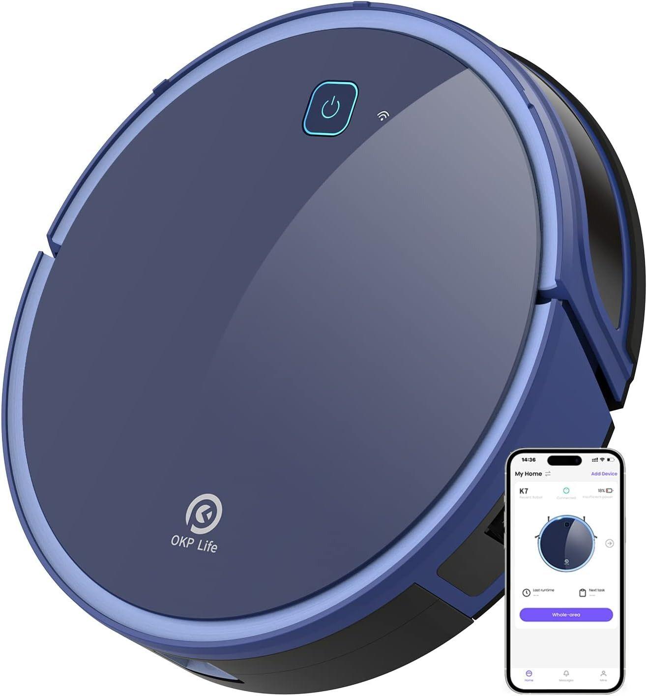 OKP  K7 Robot Vacuum Cleaner - Dark Blue - Excellent