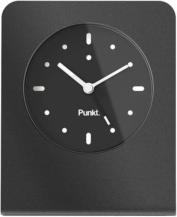 Punkt.  AC02 Analog Table Alarm Clock - Anodised Black - Brand New