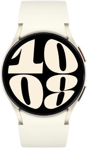 Samsung Galaxy Watch6 (Bluetooth + LTE) - 16GB - 40mm - Cream Aluminum Case with Cream Fluoroelastomer Sports Band