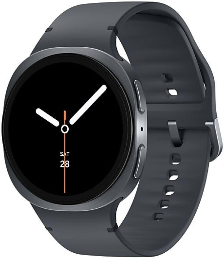 Galaxy Watch8 (Bluetooth + LTE) - 32GB - 40mm - Graphite Aluminum Case with Graphite Nitril + Nylon + Rubber Sport Band - Small/Medium Size