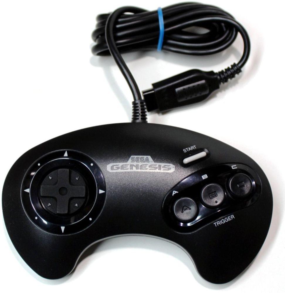 SEGA  Genesis Game Controller Model #1650 - Black - Excellent