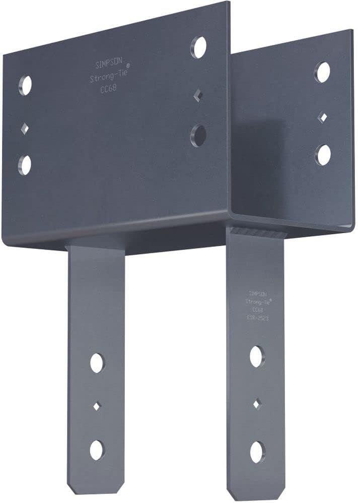 Simpson Strong-Tie  CC68 Column Cap for 6x Beam | 8x Post - Grey - Premium