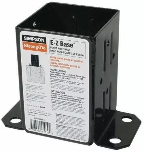 Simpson Strong-Tie  FPBB44 E-Z Base 4x4 Post Base - Black - Premium