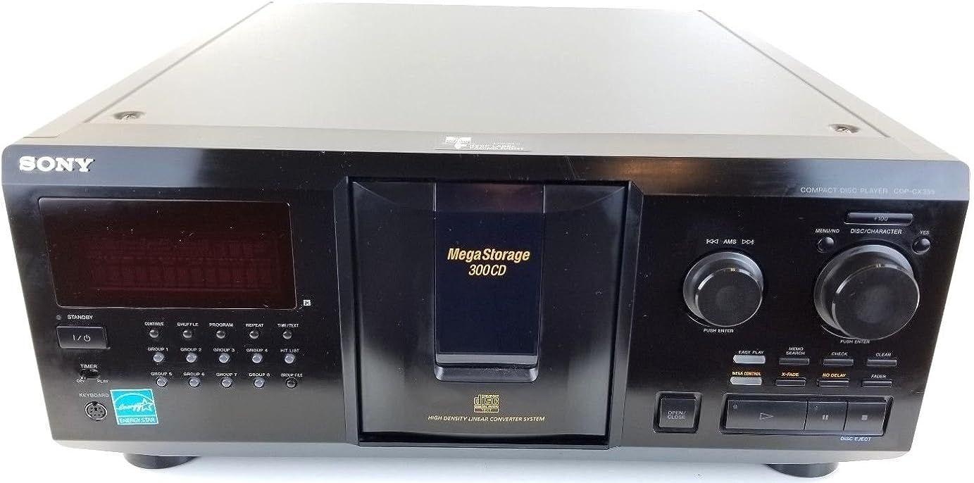 Sony  CDP-CX355 Mega Storage 300CD Disc Changer - Black - Excellent