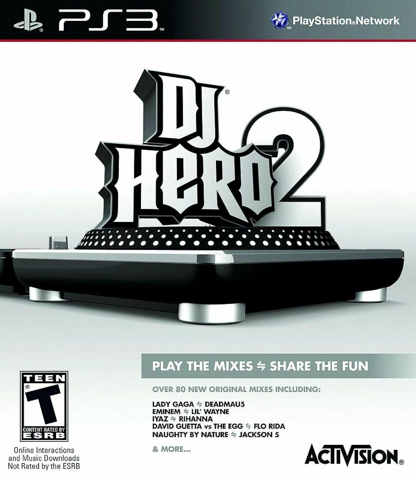 Sony  DJ Hero 2 PS3 Video Game  - White - Excellent
