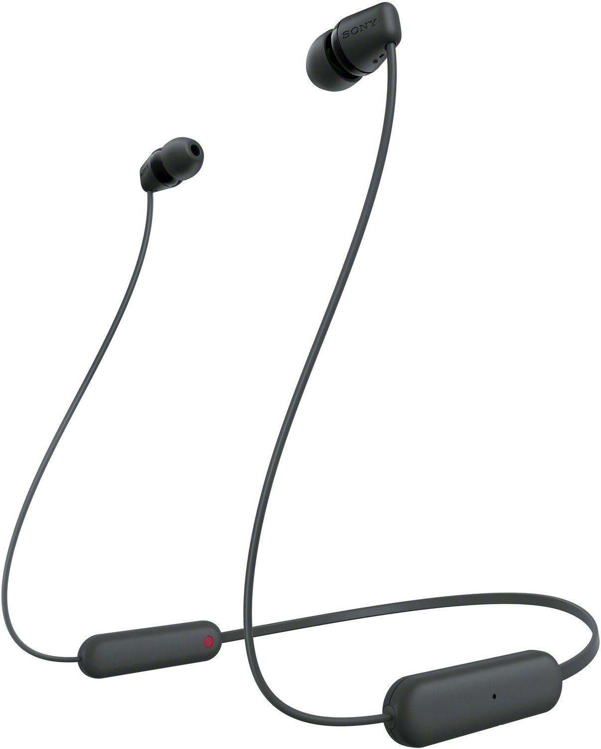 Sony  WI-C100 Wireless In-Ear Headphones - Black - Excellent