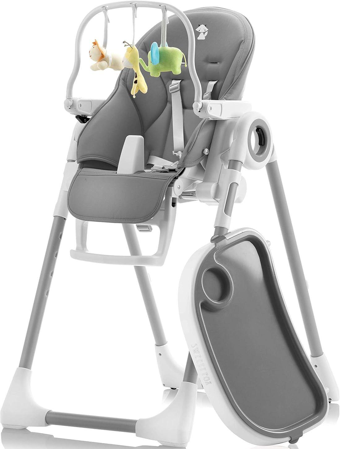 Sweety Fox  Evolutionary Baby High Chair - Dark Grey - Premium