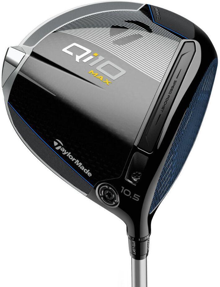 TaylorMade Qi10 MAX Driver 2024 - Graphics Worn Shaft - Left Handed - Regular Flex - Standard Length - 10.5 Loft - Standard Lie Angle - Men - Acceptable