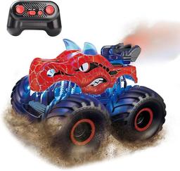 Threeking 1:18 Dinosaur RC Car Remote Control Car - Red