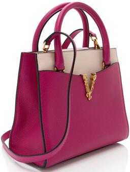 Versace Calfskin Virtus Small Satchel - Calfskin - Pink
