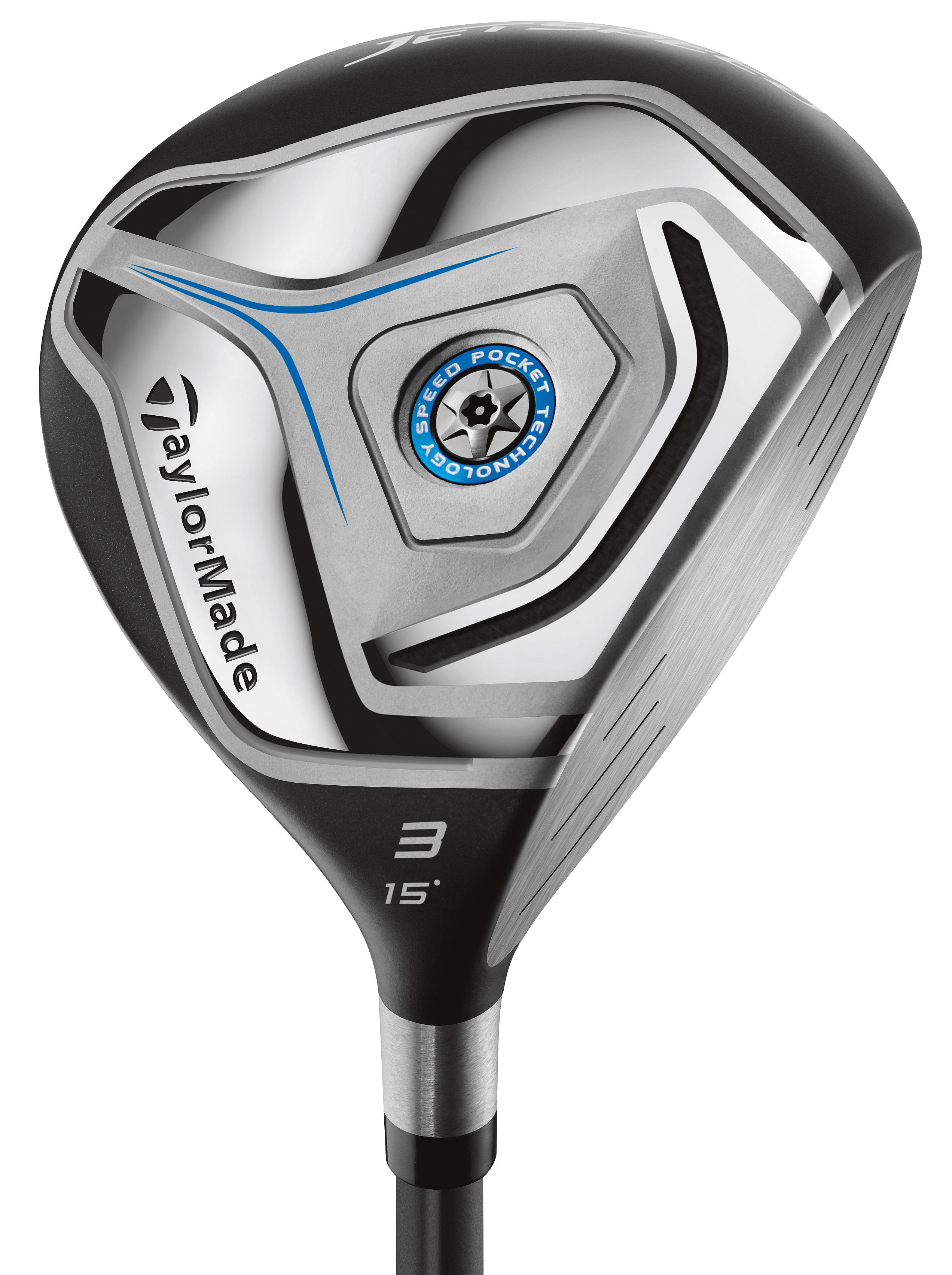 TaylorMade JetSpeed Fairway Wood - TaylorMade Matrix Velox T 69 Shaft - 3 Wood - Left Handed - Stiff Flex - Standard Length - 15 Loft - Standard Lie Angle - Men - Acceptable