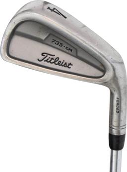 Titleist 735.CM Stainless Iron Individual - Golf Club - 6 - Stiff Flex - No Label Shaft - Men