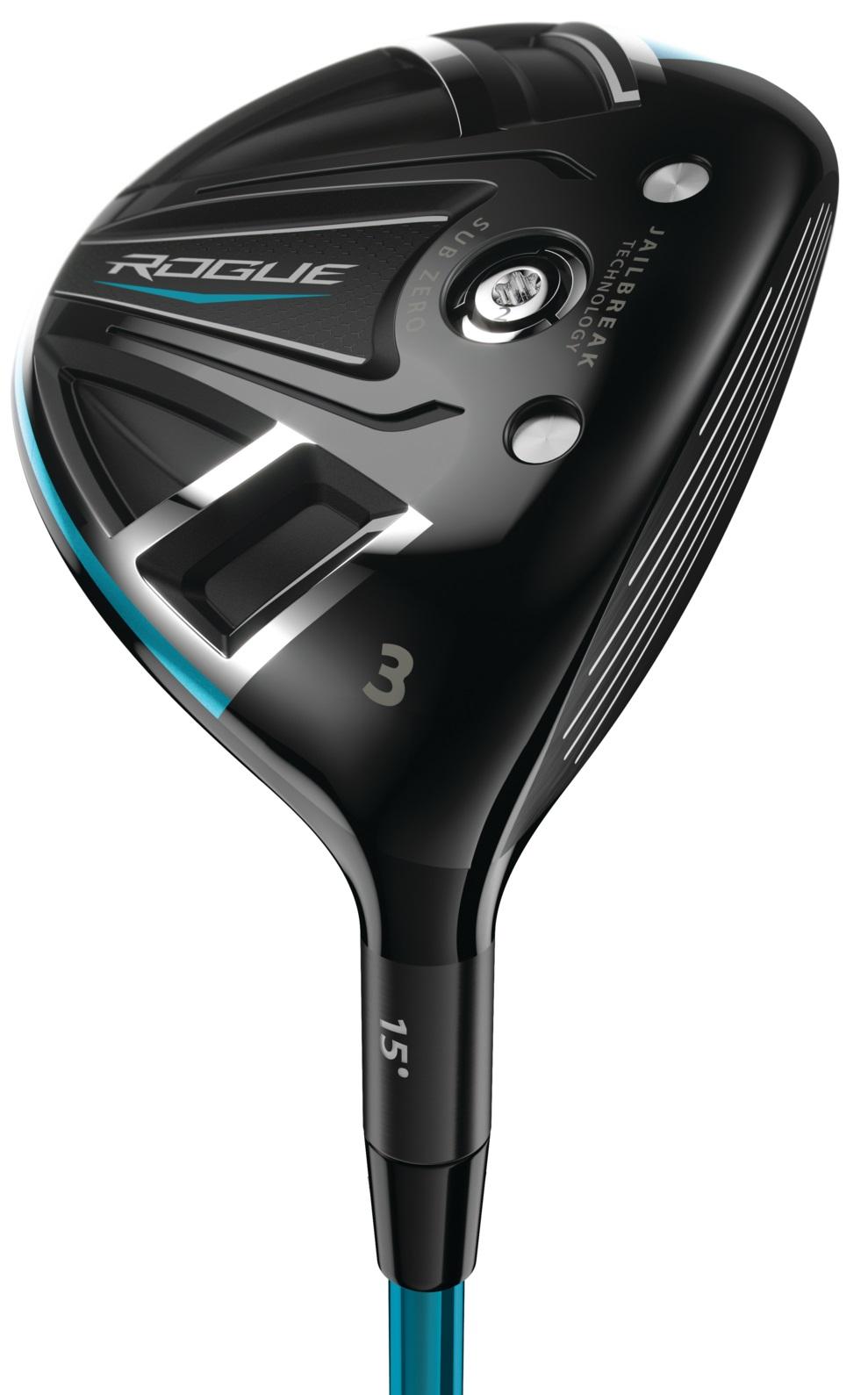 Callaway Rogue Sub Zero Fairway Wood - Project X Even Flow Blue 65g Shaft - 3 Wood - Left Handed - Regular Flex - Standard Length - 15 Loft - Standard Lie Angle - Men - Acceptable