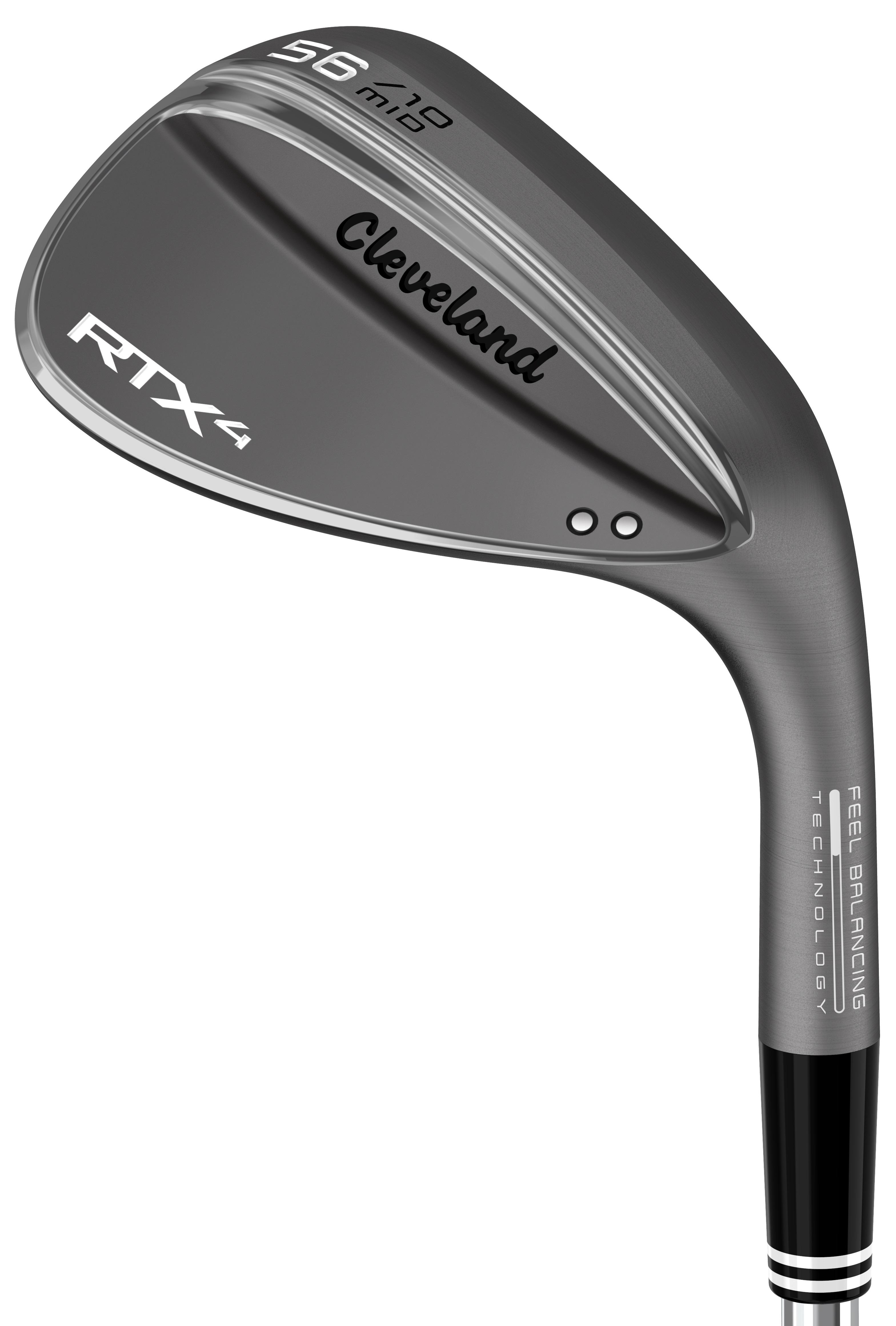 Cleveland RTX-4 Mid Grind Black Satin Wedge - True Temper Dynamic Gold Tour Issue S400 Shaft - Gap Wedge - Right Handed - Wedgeflex Flex - Standard Length - 52 Loft - Standard Lie Angle - Men - Acceptable
