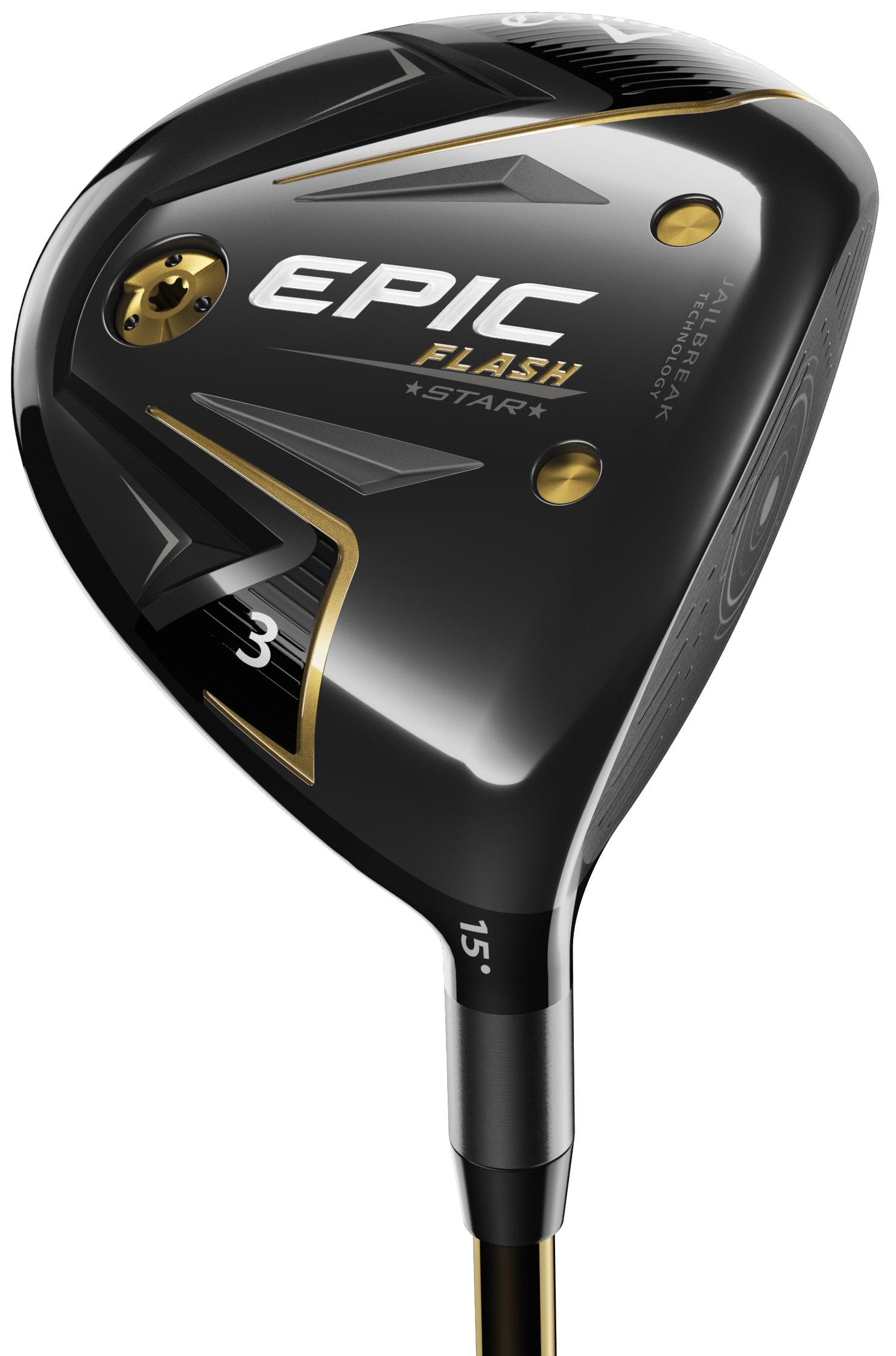 Callaway Epic Flash Star Fairway Wood - UST Mamiya ATTAS Speed Series 40 Shaft - 3 Wood - Left Handed - Regular Flex - Standard Length - 15 Loft - Standard Lie Angle - Men - Acceptable