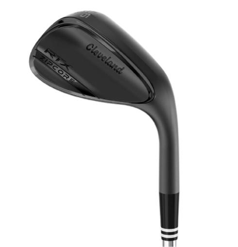 Cleveland RTX ZipCore Black Satin Full Wedge - True Temper Dynamic Gold Tour Issue Spinner Shaft - Lob Wedge - Right Handed - Wedgeflex Flex - Standard Length - 58 Loft - Standard Lie Angle - Men - Premium