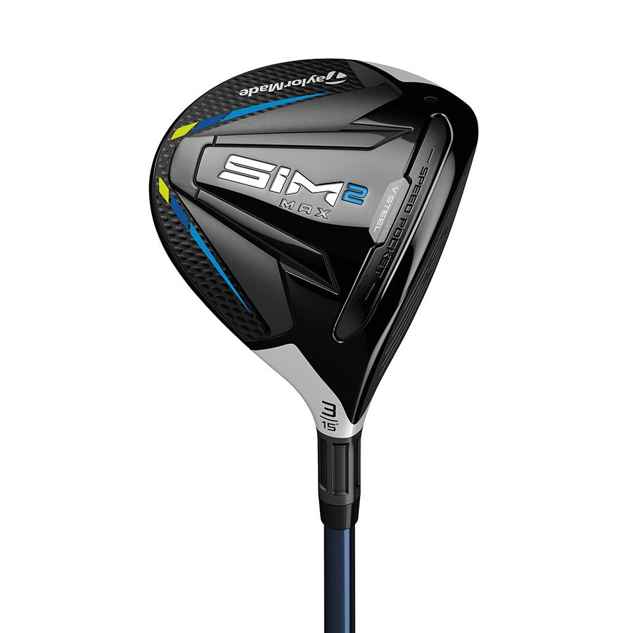TaylorMade SIM 2 MAX Steel Fairway Wood - TaylorMade Fujikura Ventus Blue FW 5 Shaft - 3HL Wood - Left Handed - Regular Flex - Standard Length - 16.5 Loft - Standard Lie Angle - Men - Acceptable