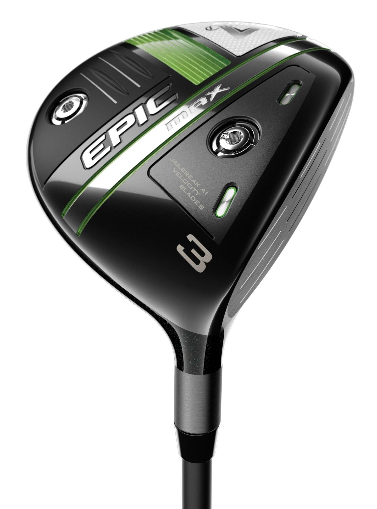 Callaway Epic MAX Fairway Wood - Project X HZRDUS Smoke IM10 60 Shaft - 3 Wood - Left Handed - Stiff Flex - Standard Length - 15 Loft - Standard Lie Angle - Men - Good