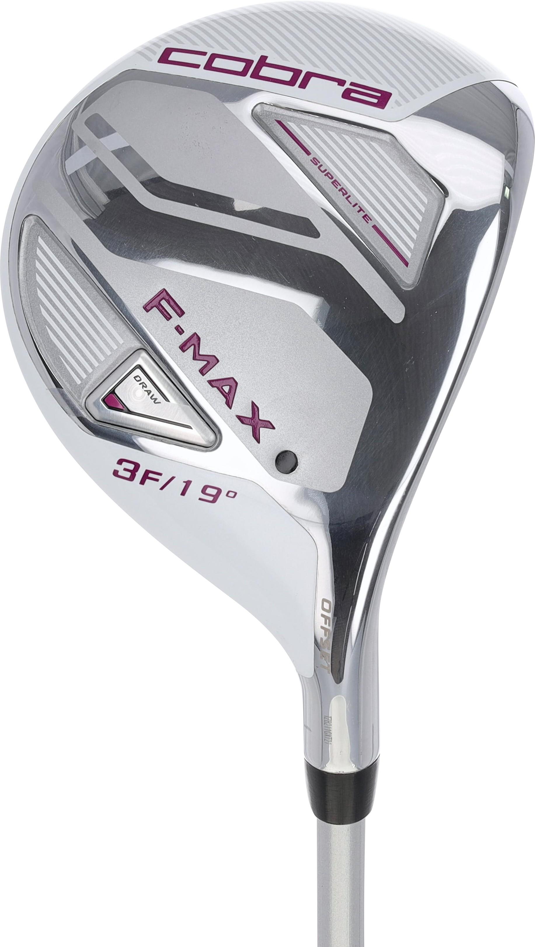 Cobra F-Max SuperLite White/Purple Fairway Wood Women - Cobra Superlite 50 Shaft - 5 Wood - Right Handed - Ladies Flex - Standard Length - 23 Loft - Standard Lie Angle - Woman - Acceptable