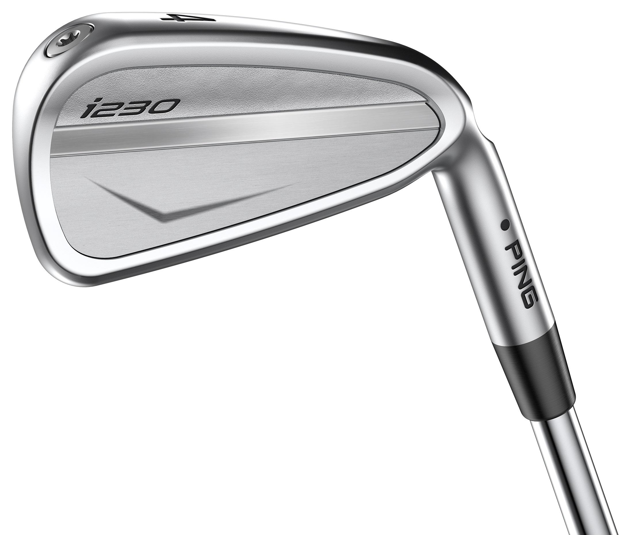 Ping i230 Iron Set - True Temper AMT Red S300 Shaft - 4 - Right Handed - Stiff Flex - 2* flat Length - 2* flat Lie Angle - Men - Good