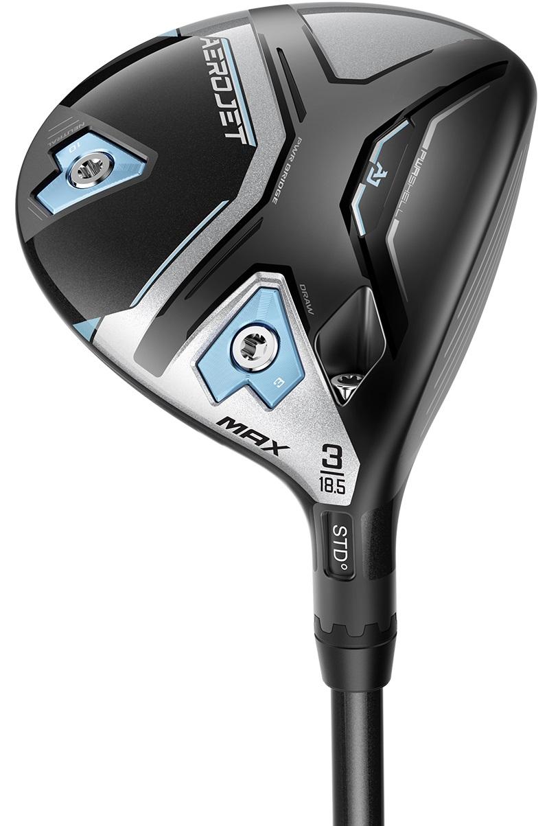 Cobra AeroJet MAX Fairway Wood Women - UST Mamiya Helium Nanocore 4F1 Shaft - 3 Wood - Right Handed - Ladies Flex - Standard Length - 18.5 Loft - Standard Lie Angle - Woman - Acceptable