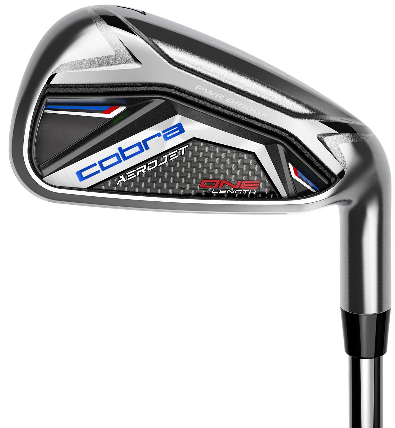 Cobra AeroJet One Length Iron Set - FST KBS PGI 65 Shaft - 5 - Right Handed - Senior Flex - Standard Length - Standard Lie Angle - Men - Excellent