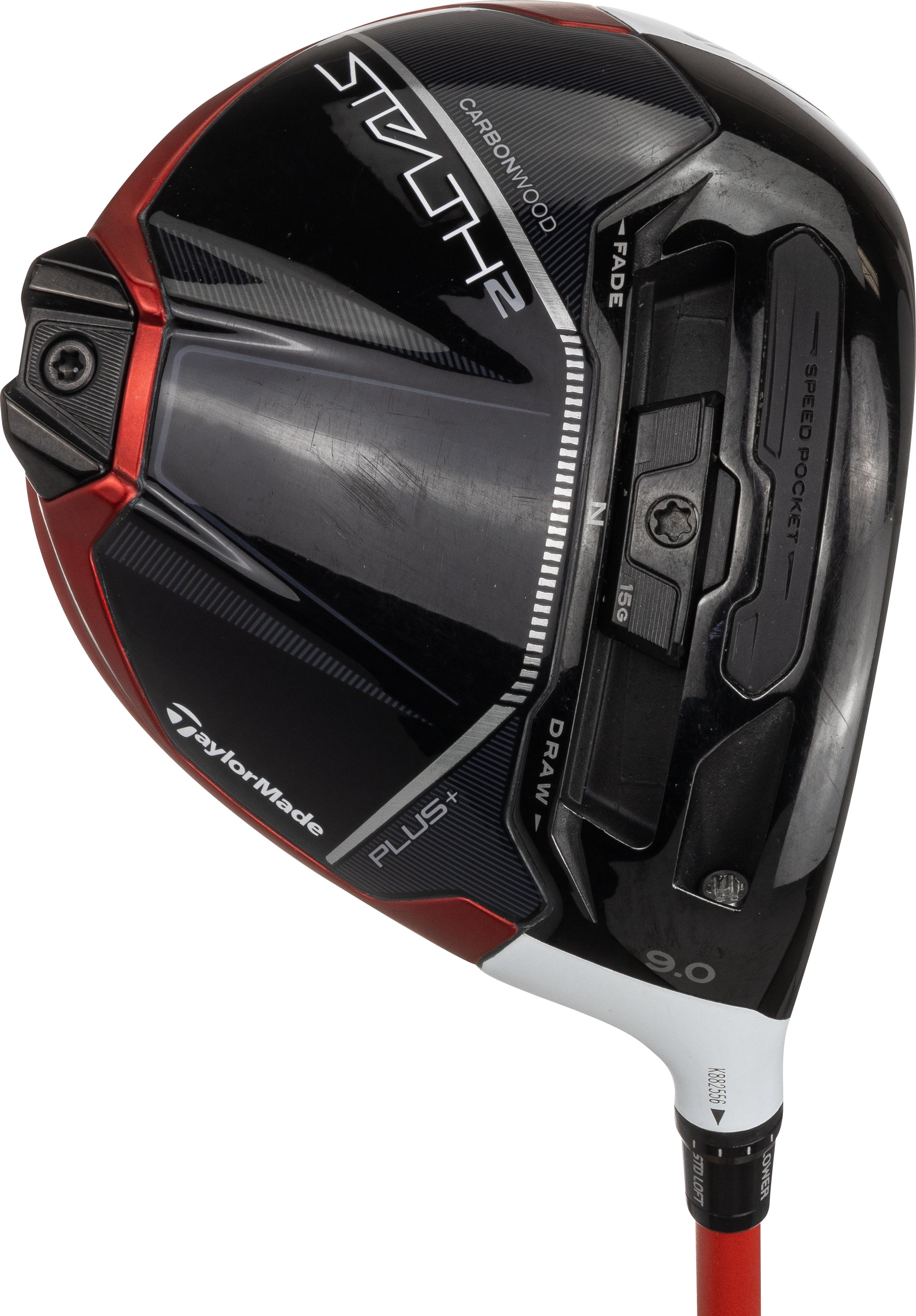 TaylorMade MyStealth 2 Plus White/Red w/Light Blue Face Driver - Mitsubishi Chemical Kai'li Blue 60 Shaft - Right Handed - Stiff Flex - Standard Length - 10.5 Loft - Standard Lie Angle - Men - Excellent