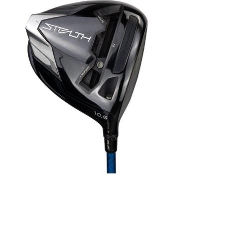 TaylorMade MYSTEALTH PLUS Black/Blue w/Blue Face Driver - Fujikura Air Speeder 45 Shaft - Left Handed - Senior Flex - Standard Length - 10.5 Loft - Standard Lie Angle - Men - Acceptable