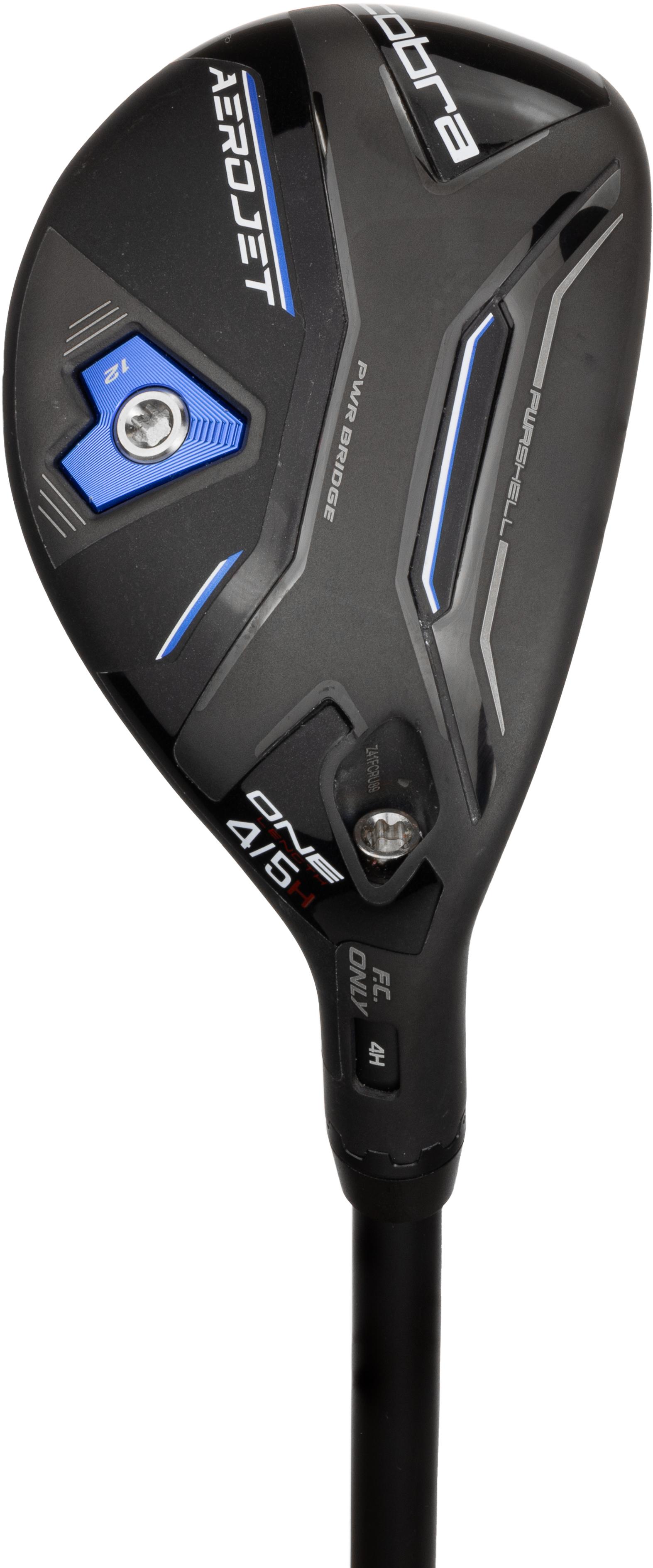 Cobra AeroJet One Length Demo Hybrid - FST KBS PGI 65 Shaft - 4 - Right Handed - Senior Flex - Standard Length - Adjustable Loft - Standard Lie Angle - Men - Good
